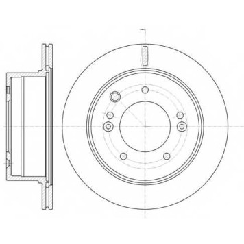 Тормозной диск REMSA DCA699310 / 6993.10