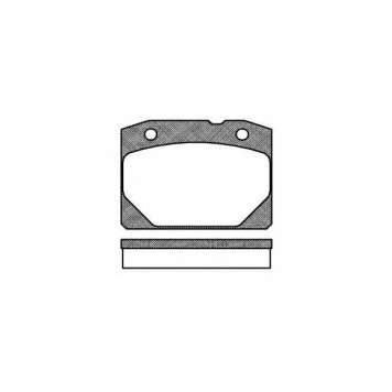 Колодки тормозные дисковые передний <b>REMSA 0080.00 / PCA008000</b>