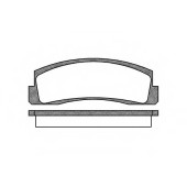 Колодки тормозные дисковые передний <b>REMSA 0103.00 / PCA010300</b>