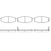 Колодки тормозные дисковые передний для NISSAN 280 ZX,ZXT(HGS130), URVAN(E23) <b>REMSA 0115.02 / PCA011502</b>