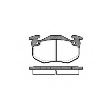 Колодки тормозные дисковые передний для RENAULT TWINGO(C06#,S06#) <b>REMSA 0144.80 / PCA014480</b>