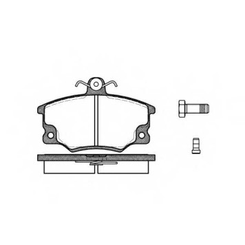 Колодки тормозные дисковые передний для FIAT 132, ARGENTA, BARCHETTA, CROMA, PANDA, PUNTO, REGATA, RITMO, SEICENTO, TEMPRA S.W., TEMPRA, TIPO, UNO / LANCIA DEDRA, DELTA, PRISMA, THEMA, Y, Y10 <b>REMSA 0146.14 / PCA014614</b>