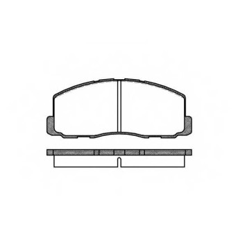 Колодки тормозные дисковые передний для MITSUBISHI COLT, CORDIA, GALANT, LANCER, SPACE, TREDIA <b>REMSA 0188.00 / PCA018800</b>