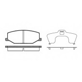 Колодки тормозные дисковые передний для SUZUKI JIMNY(FJ), LJ, SAMURAI(SJ), SJ 410, SJ 413, SUPER CARRY(ED) <b>REMSA 0190.10 / PCA019010</b>