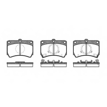 Колодки тормозные дисковые передний для MAZDA 323(BD,BF,BW) <b>REMSA 0212.02 / PCA021202</b>