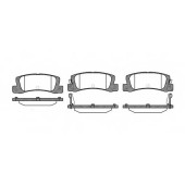 Колодки тормозные дисковые задний для TOYOTA COROLLA(##E11#, #E11#, #E12J#, #E12T#, CDE12#, NDE12#, ZDE12#, ZZE12#) <b>REMSA 0214.02 / PCA021402</b>