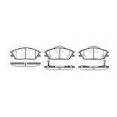 Колодки тормозные дисковые передний для HYUNDAI ACCENT(LC,X-3), GETZ(TB) <b>REMSA 0224.22 / PCA022422</b>