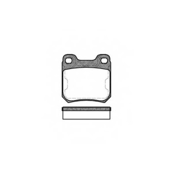 Колодки тормозные дисковые задний для SAAB 9-3(YS3D), 9-5(YS3E) <b>REMSA 0239.50 / PCA023950</b>