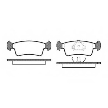 Колодки тормозные дисковые передний для SUZUKI SAMURAI(SJ) <b>REMSA 0240.00 / PCA024000</b>