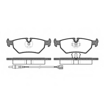 Колодки тормозные дисковые задний для CITROEN EVASION(22,U6) / FIAT SCUDO(220L,220P), ULYSSE(220) / LANCIA ZETA(220) / PEUGEOT 806(221) <b>REMSA 0265.32 / PCA026532</b>