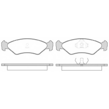 Колодки тормозные дисковые передний для FORD KA(RB,RB#) <b>REMSA 0285.15 / PCA028515</b>