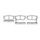 Колодки тормозные дисковые передний для SUZUKI VITARA(ET,TA), X-90(EL) <b>REMSA 0289.02 / PCA028902</b>