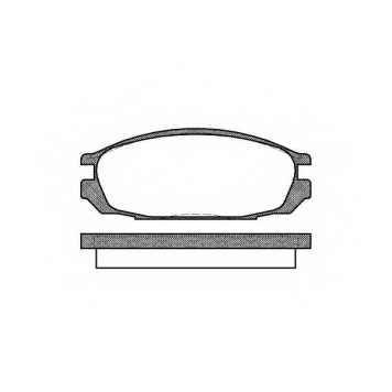 Колодки тормозные дисковые задний для NISSAN PATROL GR(GR,Y60) <b>REMSA 0292.00 / PCA029200</b>