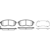 Колодки тормозные дисковые передний для NISSAN TIIDA(C11X,SC11X) / SUZUKI SX4(EY,GY) <b>REMSA 0293.11 / PCA029311</b>