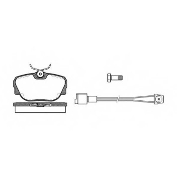 Колодки тормозные дисковые передний для BMW 3(E30), Z1 <b>REMSA 0296.02 / PCA029602</b>