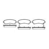 Колодки тормозные дисковые задний для NISSAN 100 NX(B13), PULSAR(N14), SUNNY(B12,N13,N14) <b>REMSA 0302.12 / PCA030212</b>