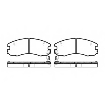 Колодки тормозные дисковые передний для TOYOTA CAMRY(#V2#), CELICA(AT16#, AT18#, ST16#, ST18#) <b>REMSA 0316.04 / PCA031604</b>