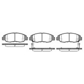 Колодки тормозные дисковые передний для HONDA CIVIC(EJ,EM1) <b>REMSA 0324.12 / PCA032412</b>