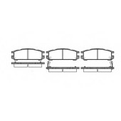 Колодки тормозные дисковые задний для SUBARU IMPREZA(GC,GF,GFC), LEGACY OUTBACK(BG), LEGACY(BC,BD,BG,BJF), SVX(CX) <b>REMSA 0342.02 / PCA034202</b>