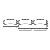 Колодки тормозные дисковые задний для NISSAN TERRANO(WD21) <b>REMSA 0347.02 / PCA034702</b>