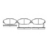 Колодки тормозные дисковые передний для HONDA ACCORD(CB) <b>REMSA 0371.02 / PCA037102</b>