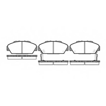 Колодки тормозные дисковые передний для HONDA ACCORD(CB) <b>REMSA 0371.02 / PCA037102</b>