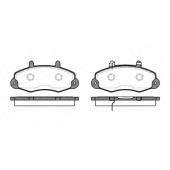 Колодки тормозные дисковые передний для FORD TRANSIT TOURNEO, TRANSIT(E# #) <b>REMSA 0391.02 / PCA039102</b>