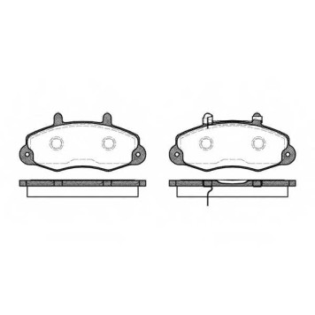 Колодки тормозные дисковые передний для FORD TRANSIT TOURNEO, TRANSIT(E# #) <b>REMSA 0391.02 / PCA039102</b>