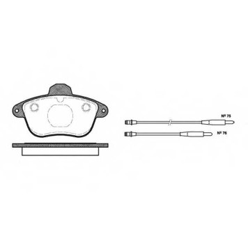 Колодки тормозные дисковые передний для PEUGEOT 605(6B) <b>REMSA 0401.04 / PCA040104</b>