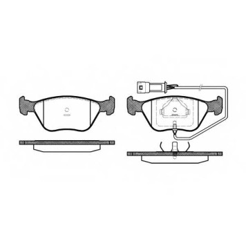 Колодки тормозные дисковые передний для FORD MONDEO(BAP,BFP,BNP), SCORPIO(GAE,GGE), SIERRA(BNG,GB4,GBC,GBG) <b>REMSA 0437.02 / PCA043702</b>