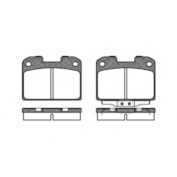 Колодки тормозные дисковые задний для MITSUBISHI 3000 GT(Z16A) <b>REMSA 0476.00 / PCA047600</b>