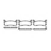 Колодки тормозные дисковые задний для MAZDA FAMILIA(BA), MX-5(NA,NB) <b>REMSA 0479.02 / PCA047902</b>