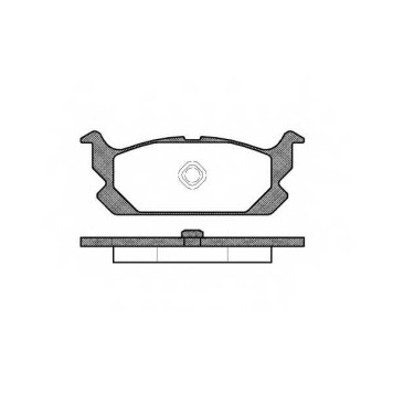 Колодки тормозные дисковые передний для DAIHATSU APPLAUSE(A101,A111) <b>REMSA 0503.00 / PCA050300</b>