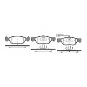 Колодки тормозные дисковые передний для FIAT BARCHETTA, BRAVA, BRAVO, MAREA, PUNTO / LANCIA DEDRA, DELTA <b>REMSA 0587.11 / PCA058711</b>