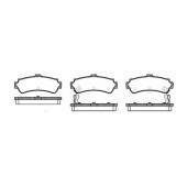 Колодки тормозные дисковые задний для NISSAN 200 SX(S14), ALMERA(N15) <b>REMSA 0607.02 / PCA060702</b>