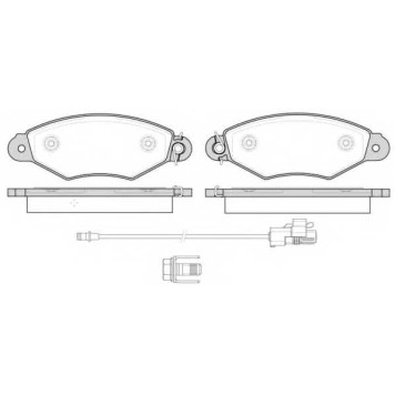 Колодки тормозные дисковые передний для RENAULT KANGOO Express(FC0/1#), KANGOO(KC0/1#) <b>REMSA 0643.30 / PCA064330</b>