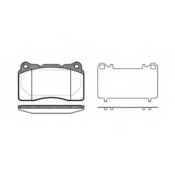 Колодки тормозные дисковые передний для VOLVO S60, V70(SW) <b>REMSA 0666.10 / PCA066610</b>