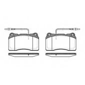 Колодки тормозные дисковые передний для CITROEN C8(EA#,EB#) / FIAT ULYSSE(179AX) / LANCIA PHEDRA(179) / PEUGEOT 607(9D,9U), 807(E) <b>REMSA 0666.14 / PCA066614</b>