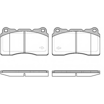 Колодки тормозные дисковые передний для RENAULT MEGANE(DZ0/1#) <b>REMSA 0666.40 / PCA066640</b>