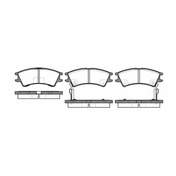 Колодки тормозные дисковые передний для HYUNDAI ATOS PRIME(MX), ATOS(MX) <b>REMSA 0675.02 / PCA067502</b>