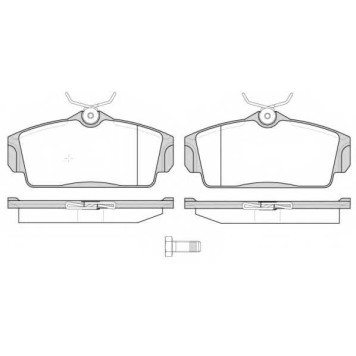 Колодки тормозные дисковые передний для NISSAN ALMERA(N16), PRIMERA(P11,WP11) <b>REMSA 0704.10 / PCA070410</b>