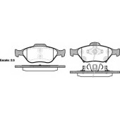 Колодки тормозные дисковые передний для DAIHATSU CHARADE / TOYOTA YARIS <b>REMSA 0766.12 / PCA076612</b>