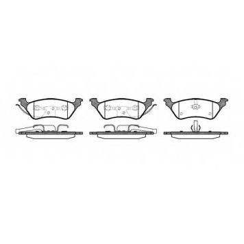 Колодки тормозные дисковые задний для CHRYSLER GRAND VOYAGER(RT), VOYAGER(GS,RG,RS) / JEEP CHEROKEE(KJ,KK) <b>REMSA 0811.00 / PCA081100</b>