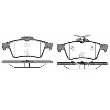 Колодки тормозные дисковые задний для PEUGEOT 508 <b>REMSA 0842.40 / PCA084240</b>