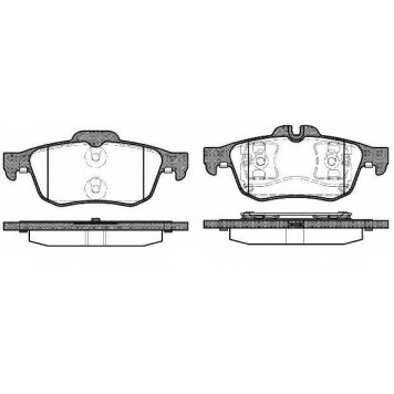 Колодки тормозные дисковые задний для RENAULT LATITUDE(L70#) <b>REMSA 0842.60 / PCA084260</b>