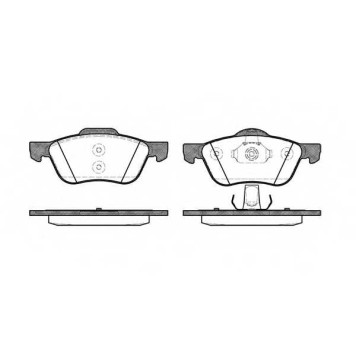 Колодки тормозные дисковые передний для NISSAN PRIMERA(P11,WP11) <b>REMSA 0844.00 / PCA084400</b>