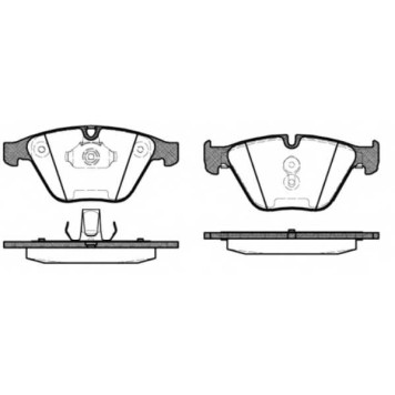 Колодки тормозные дисковые передний для BMW 3(E90,E91,E92,E93), X1(E84), Z4(E89) <b>REMSA 0857.30 / PCA085730</b>