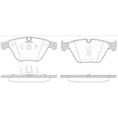 Колодки тормозные дисковые передний для BMW 5(F10,F11,F18) <b>REMSA 0857.50 / PCA085750</b>