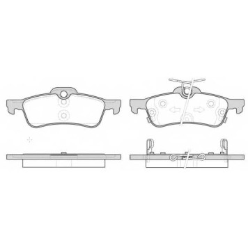 Колодки тормозные дисковые задний для HONDA CIVIC(FK) <b>REMSA 0862.12 / PCA086212</b>