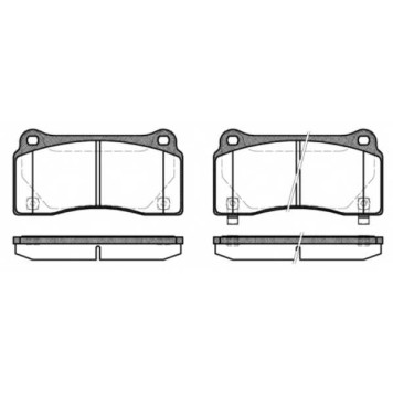 Колодки тормозные дисковые задний для NISSAN GT-R(R35) <b>REMSA 0983.30 / PCA098330</b>